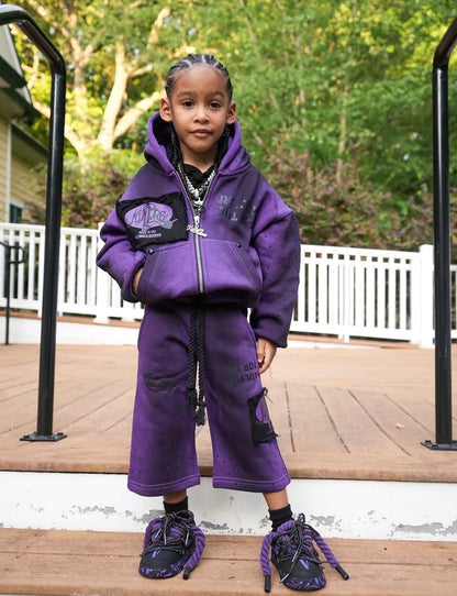 VIOLET CAPRI SET