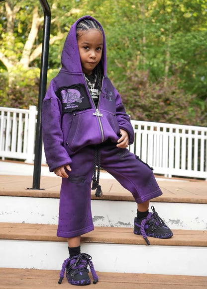 VIOLET CAPRI SET